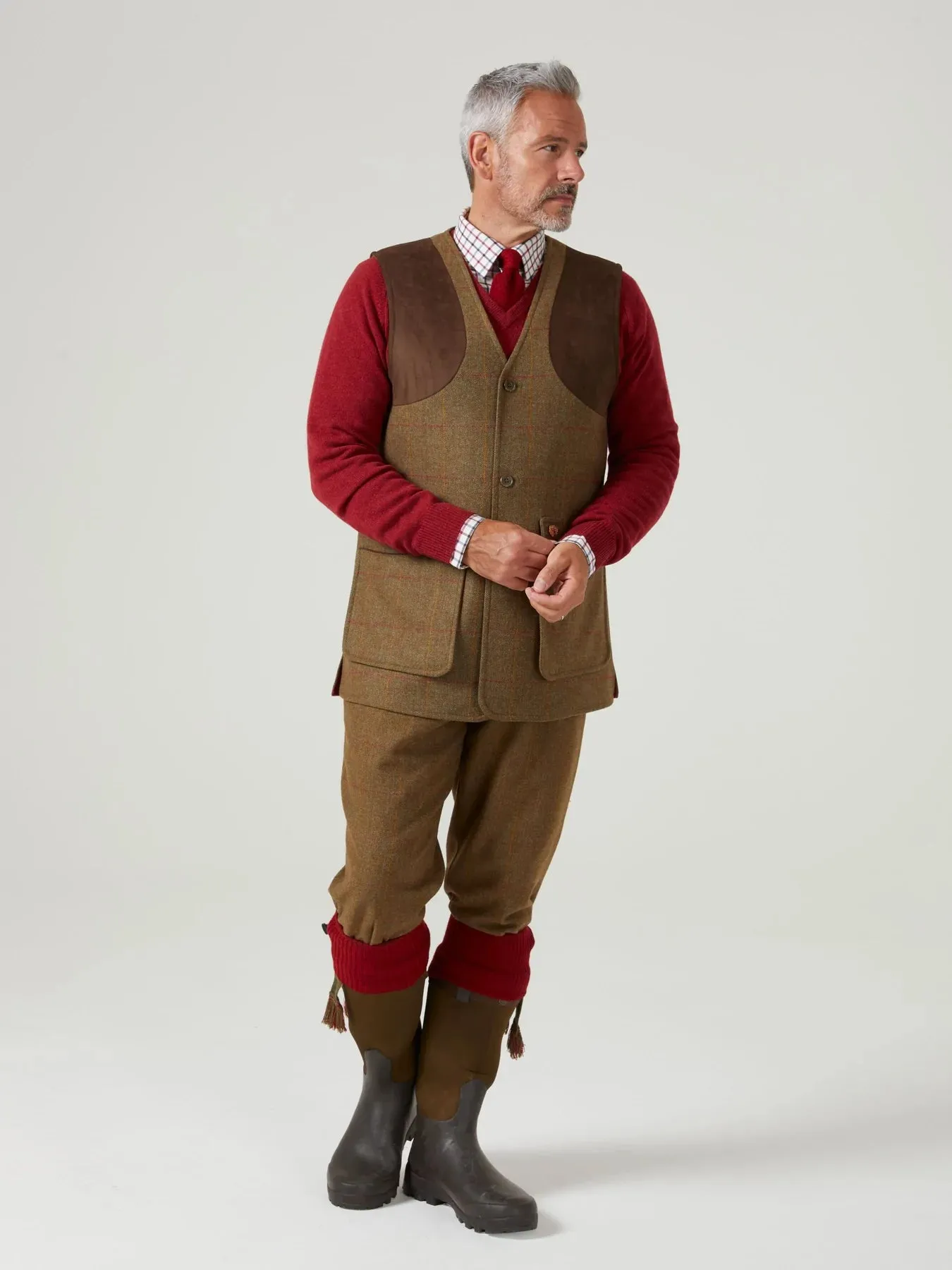 ALAN PAINE Combrook Mens Tweed Shooting Breeks - Hawthorn