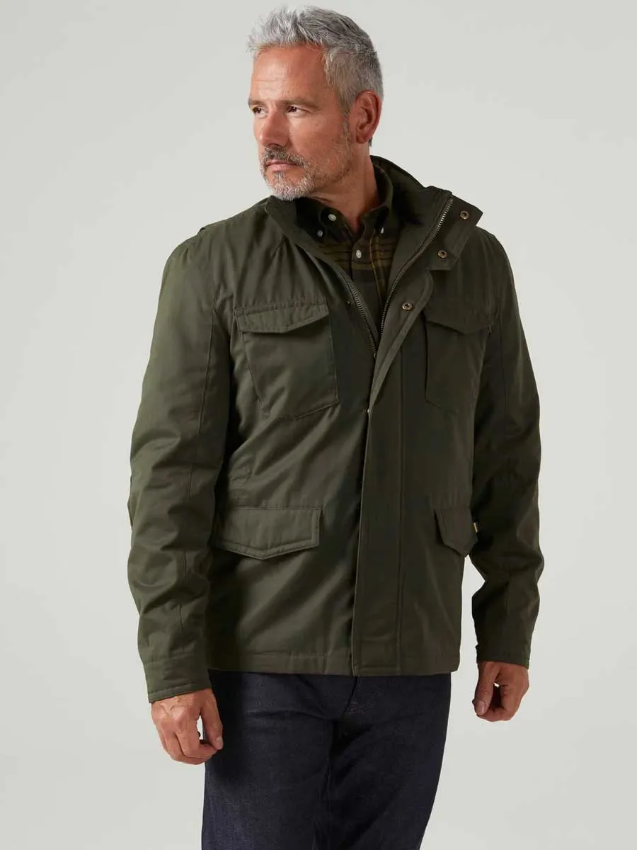 ALAN PAINE Milwood Mens Military Jacket - Olive