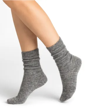 Alpaca Wool Socks Gris Moyen