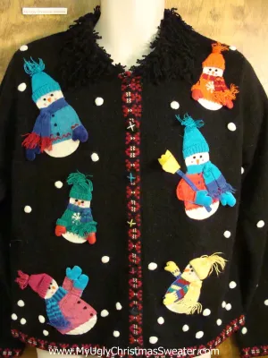 Best 80s Snowman Cute Holiday Sweater