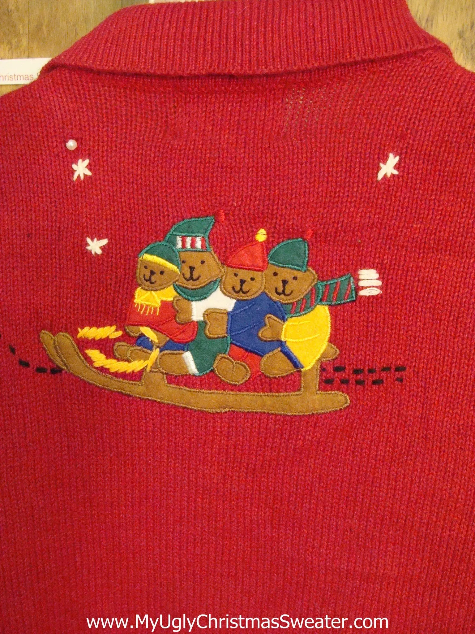 Best Sledding Bears Ugly Christmas Sweater