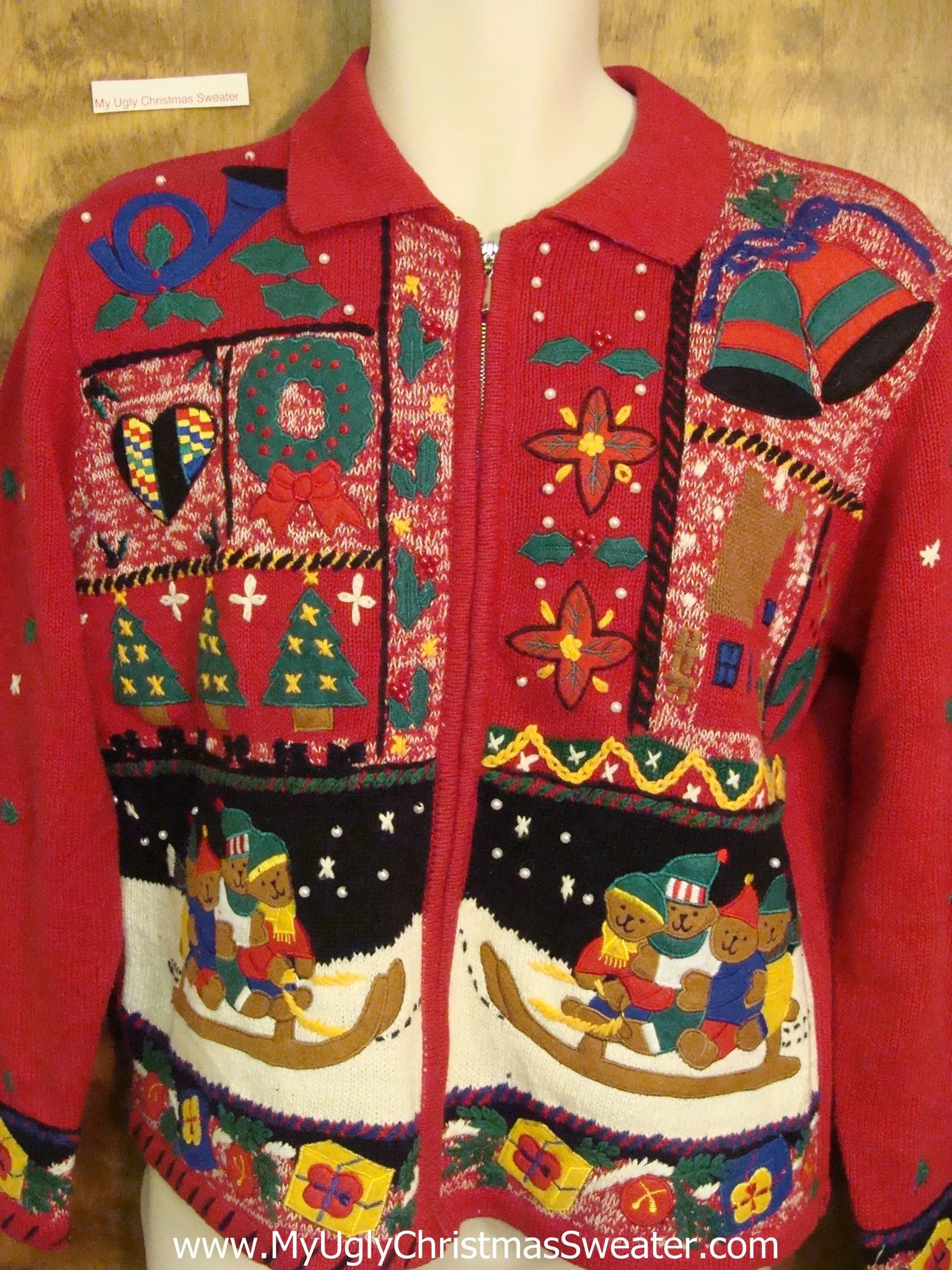 Best Sledding Bears Ugly Christmas Sweater