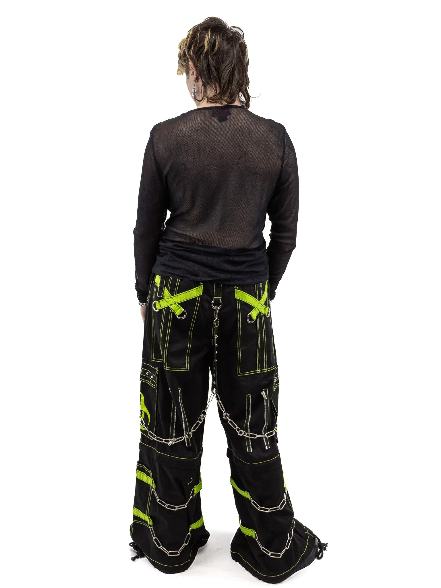 Biohazard Zip Off Pant- Lime TRIPP NYC