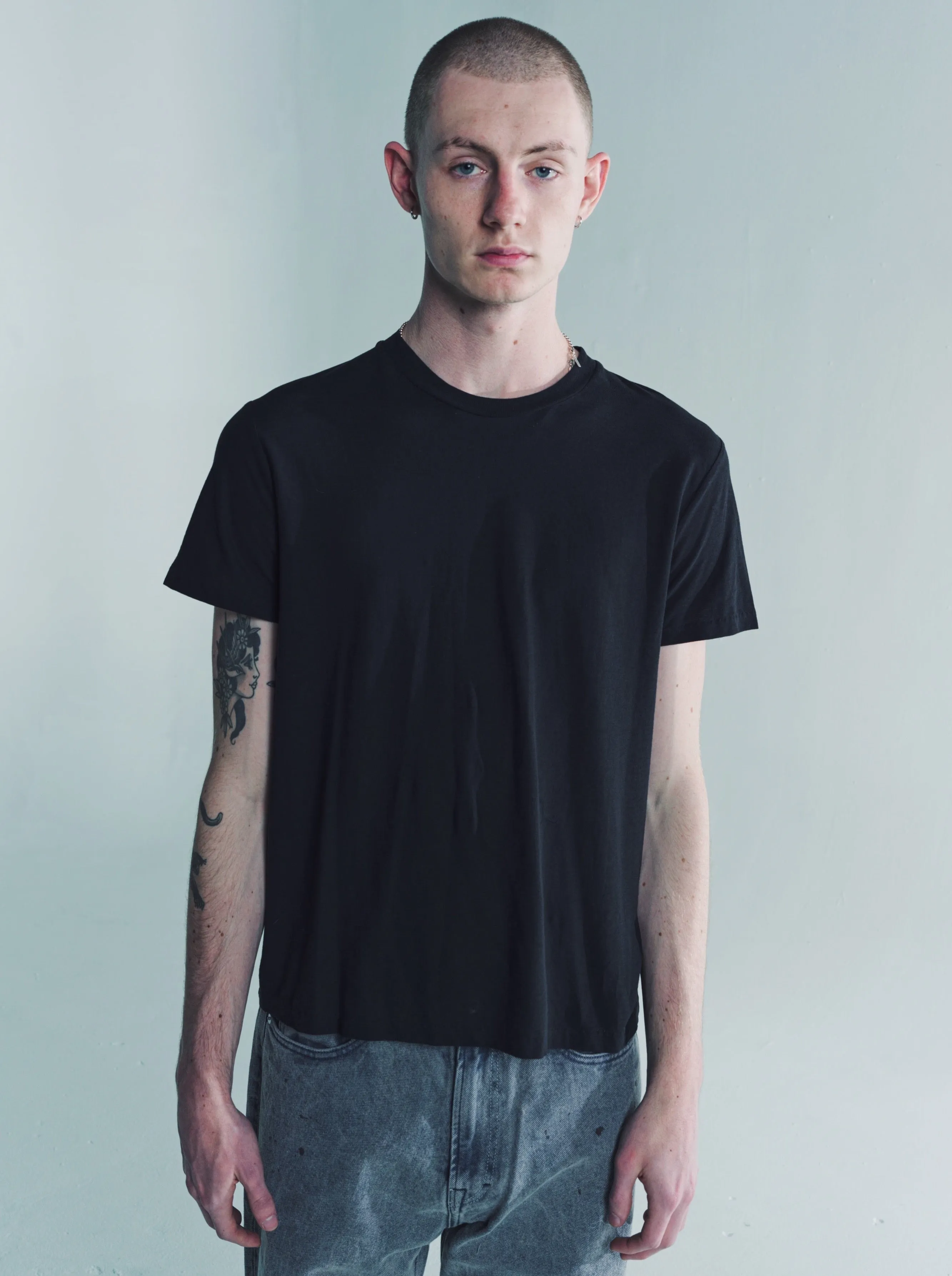 Black Dry Crepe Hover T-Shirt