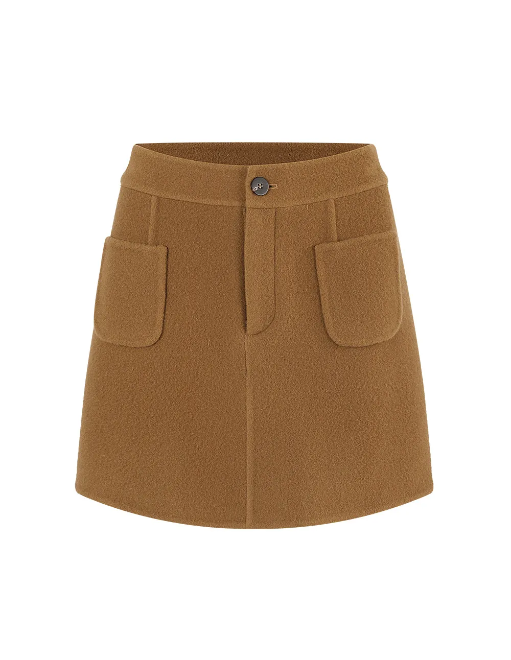 BORA AKSU WOOLLEN PATCH POCKET MINI SKIRT