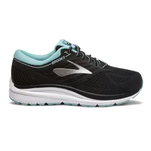 Brooks Womens Addiction 13 D Running Shoes - Black/Angel Blue/Silver