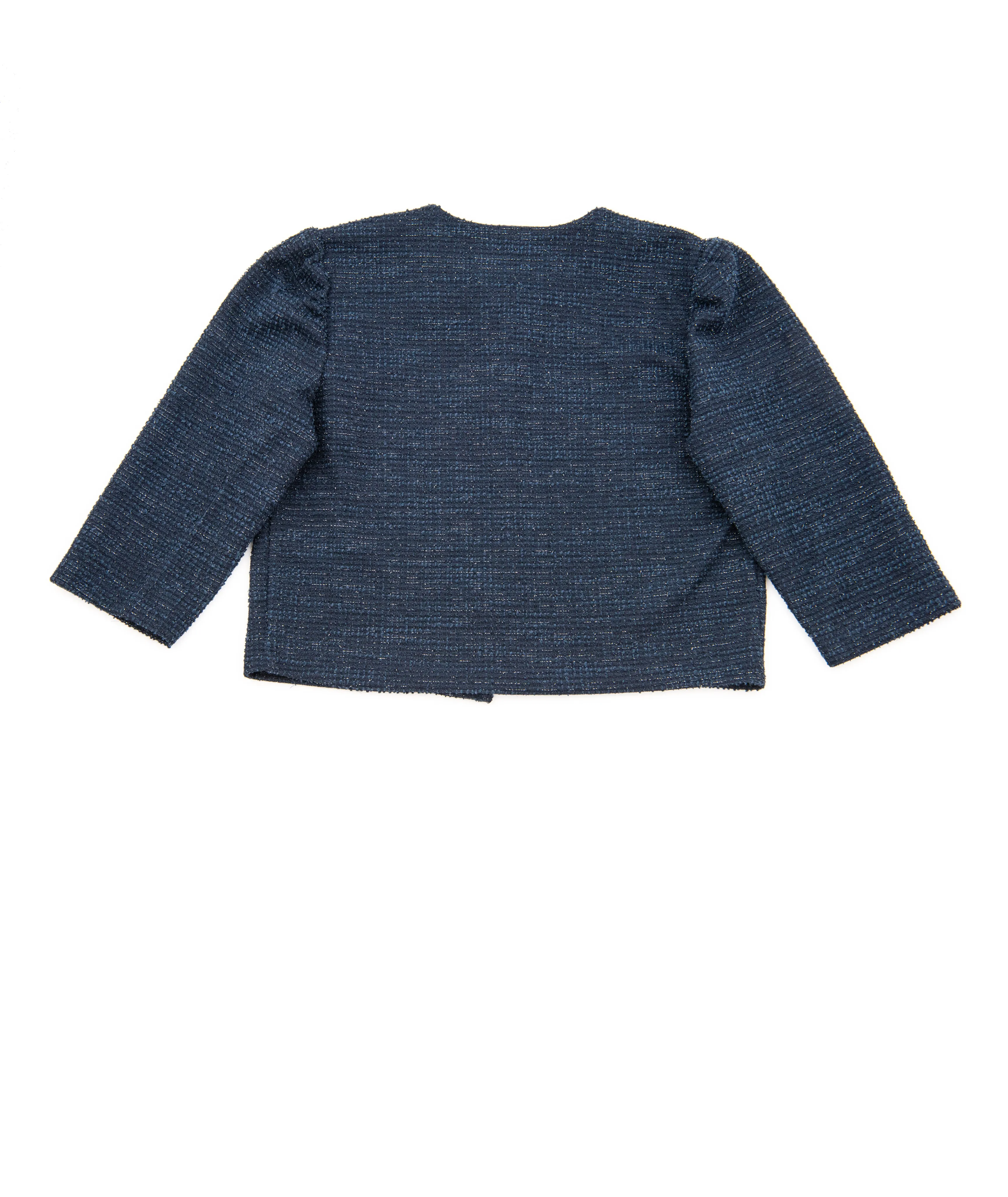 By Debra Girls Navy Boucle Jacket