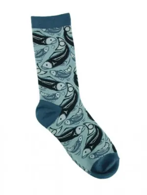 Connie Dickens Salmon Socks