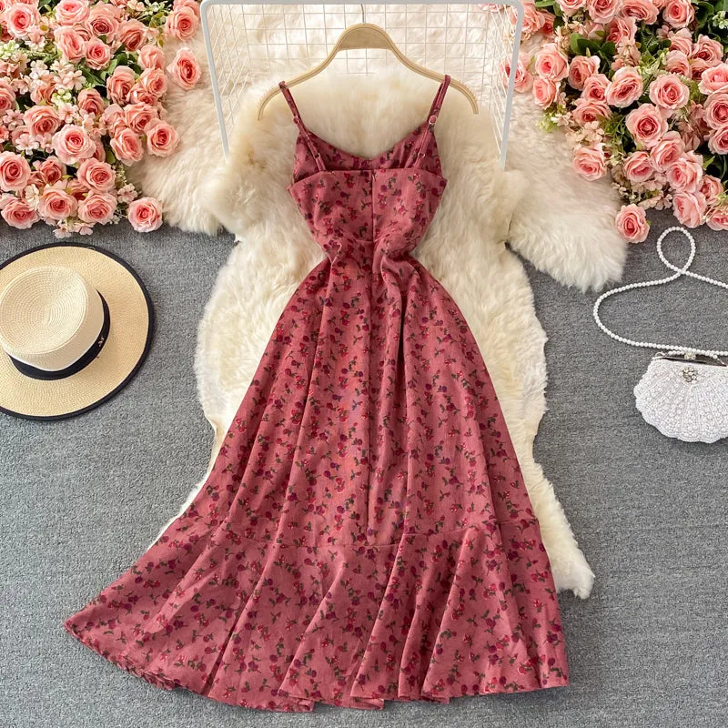 Cute A line flora short dress fashion dress   S06