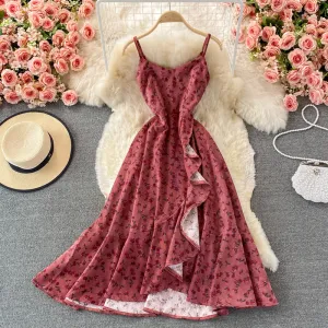 Cute A line flora short dress fashion dress   S06