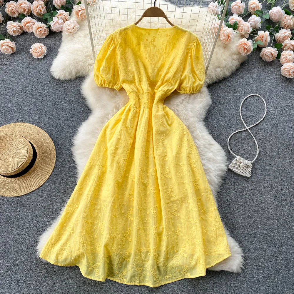 Cute v neck short dress A line fashion dress    S459