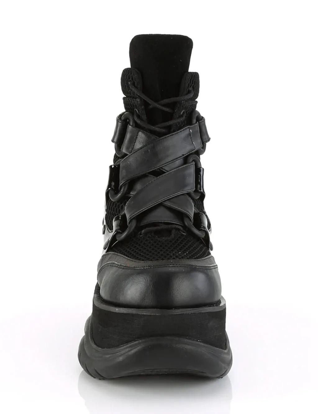 DEMONIA NEPTUNE-126 - BLACK VEGAN LEATHER ✰ PRE ORDER ✰