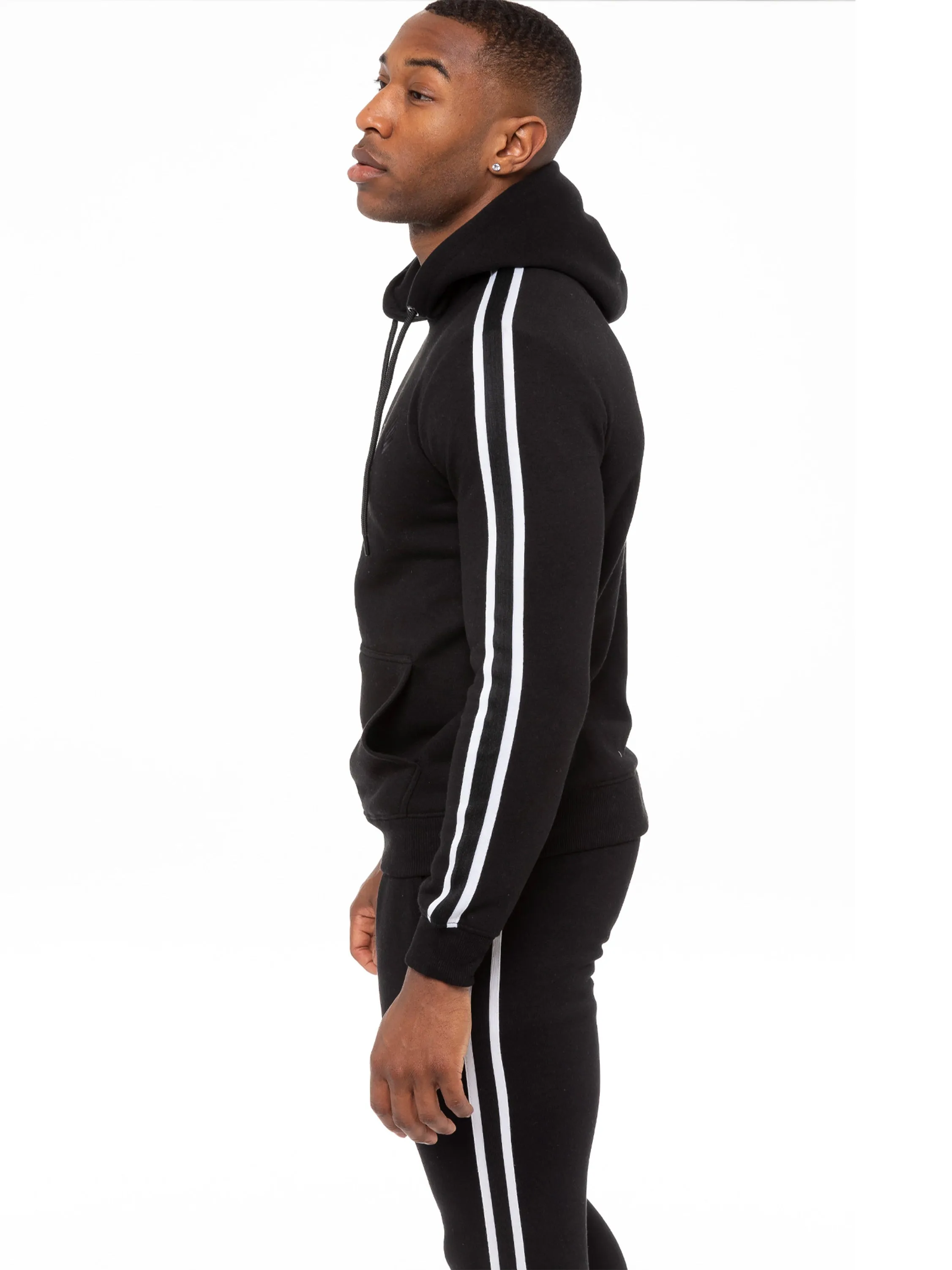 Enzo | Mens Pullover Tape Hoodie Tracksuit Set