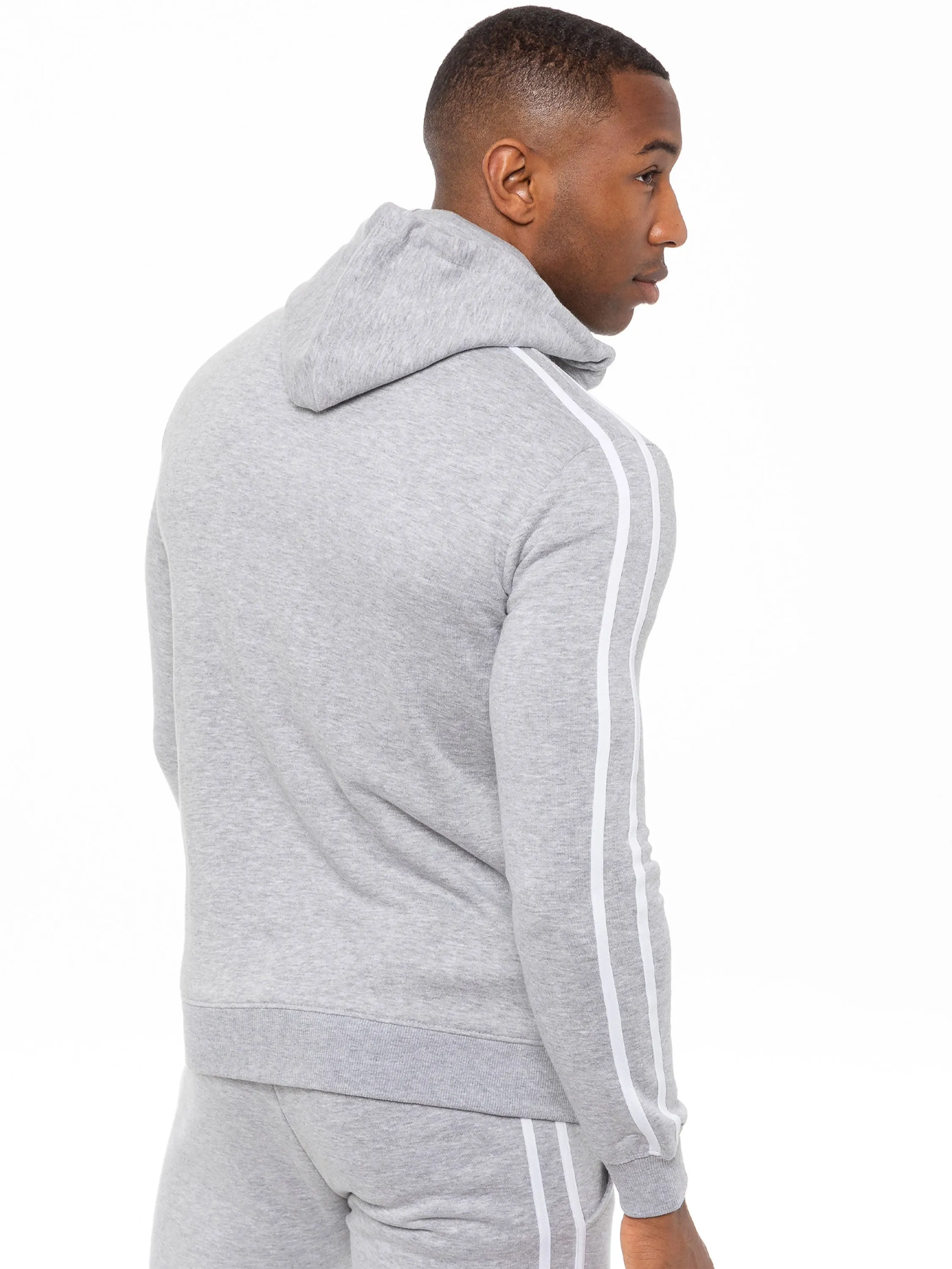 Enzo | Mens Pullover Tape Hoodie Tracksuit Set