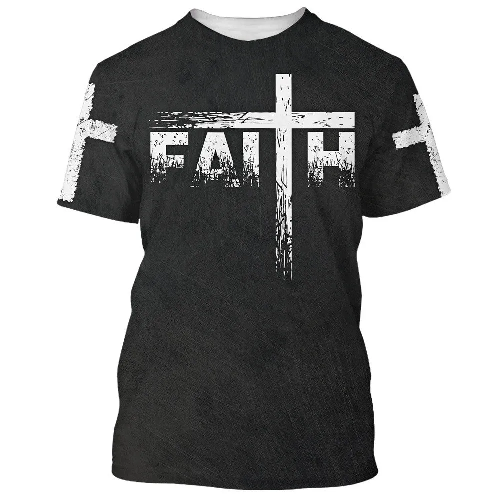 Faith Way Maker Miracle Worker 3D All Over Printed Shirt for Men and Women