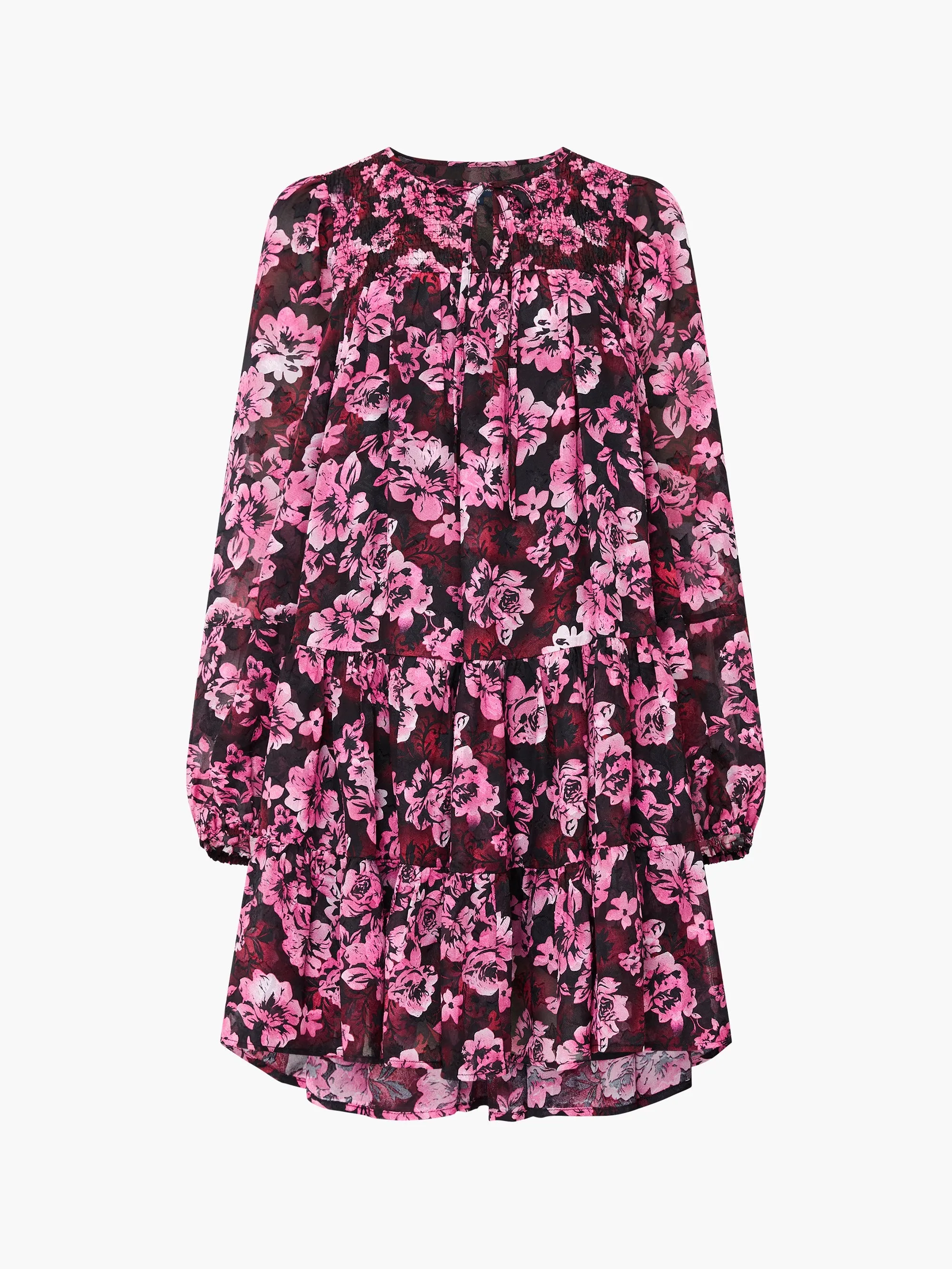 Floral Smock Mini Dress