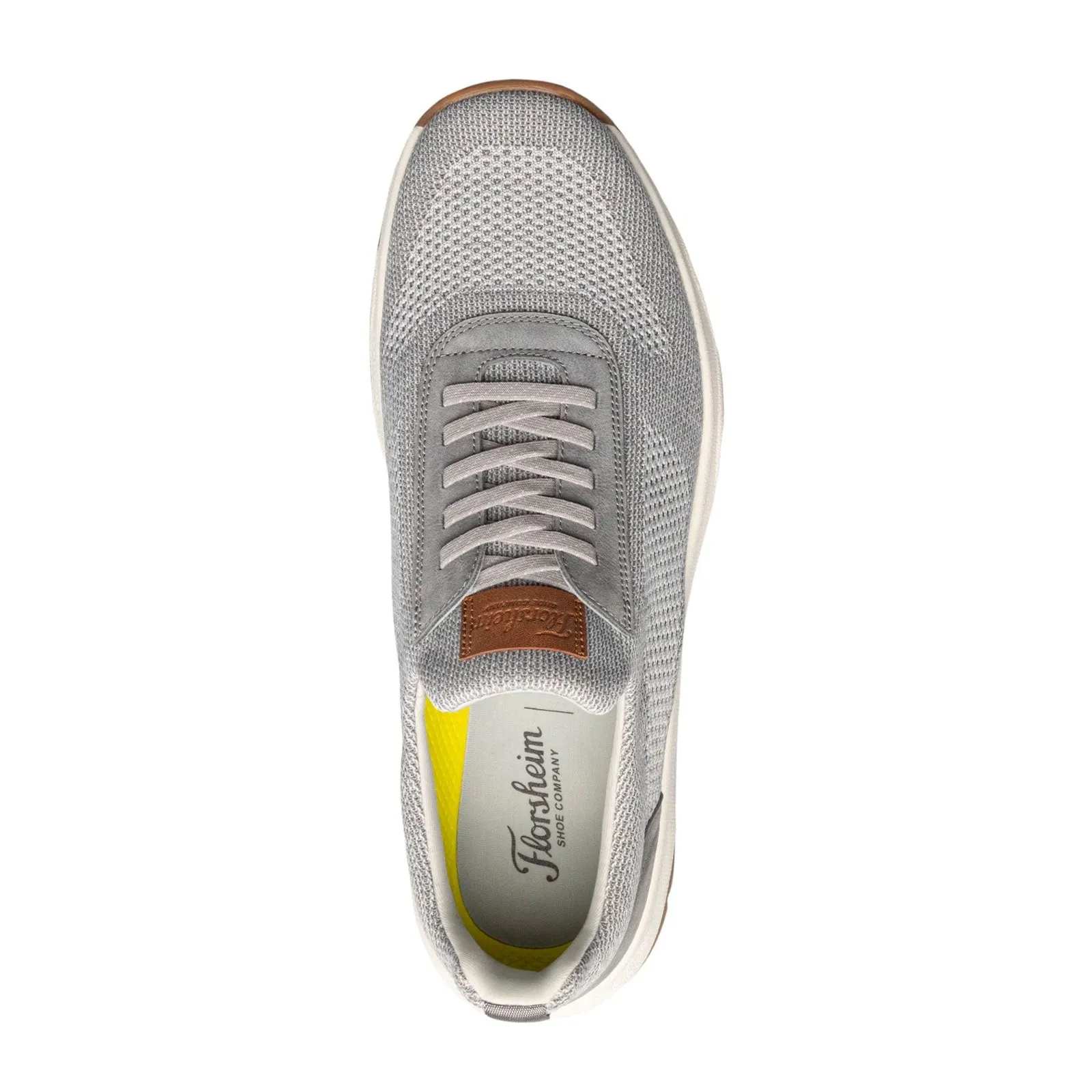 Florsheim Satellite Knit Elastic Lace Slip On Sneaker (Men) - Gray Knit/Nubuck