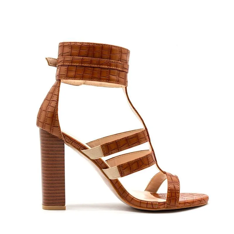 Gladiator Ankle Strap Heels High Sandals