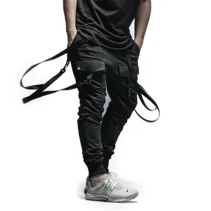 Hip Hop Belted Streetwear Jogger Pants