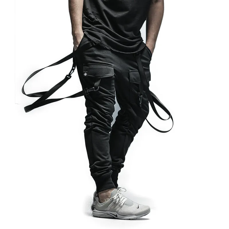 Hip Hop Belted Streetwear Jogger Pants