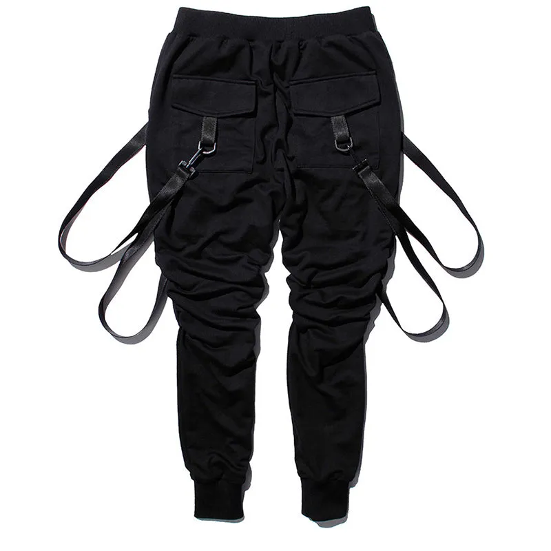 Hip Hop Belted Streetwear Jogger Pants