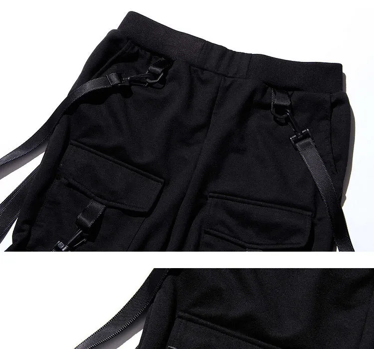 Hip Hop Belted Streetwear Jogger Pants