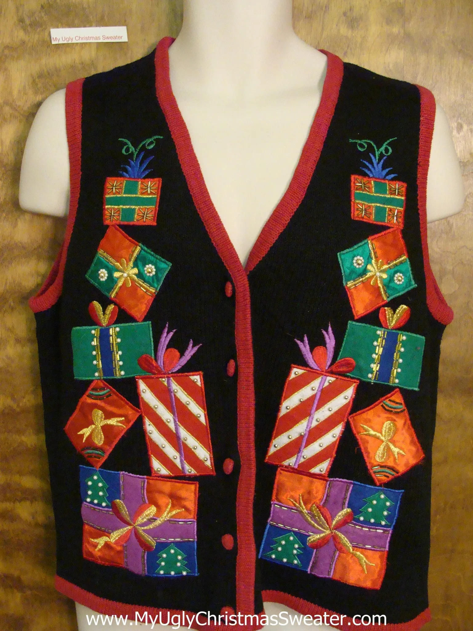 Horrible Tippy Gifts Ugly Christmas Sweater Vest