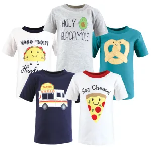 Hudson Baby Short Sleeve T-Shirts, Fun Food