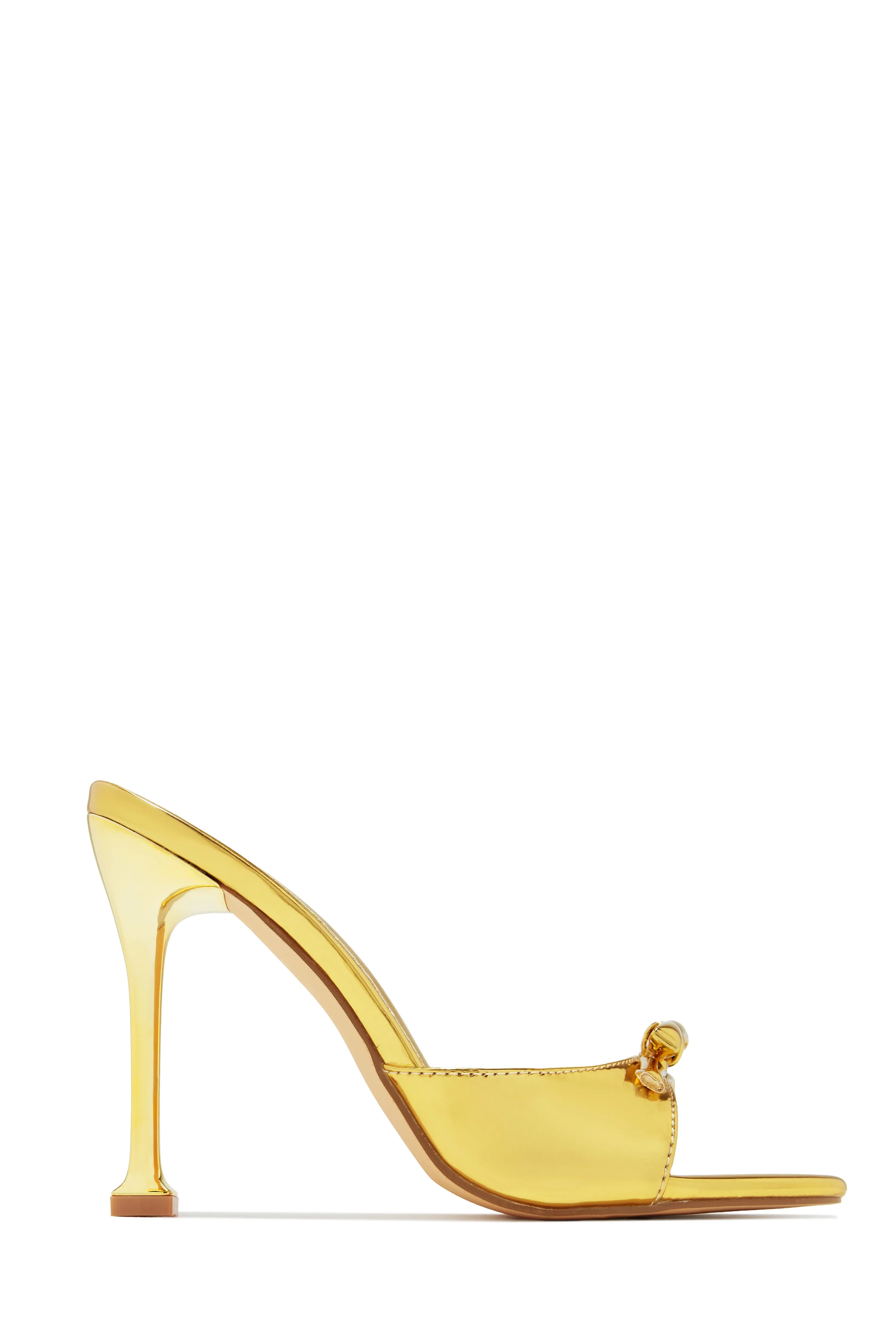 Jaya High Heel Mules - Gold