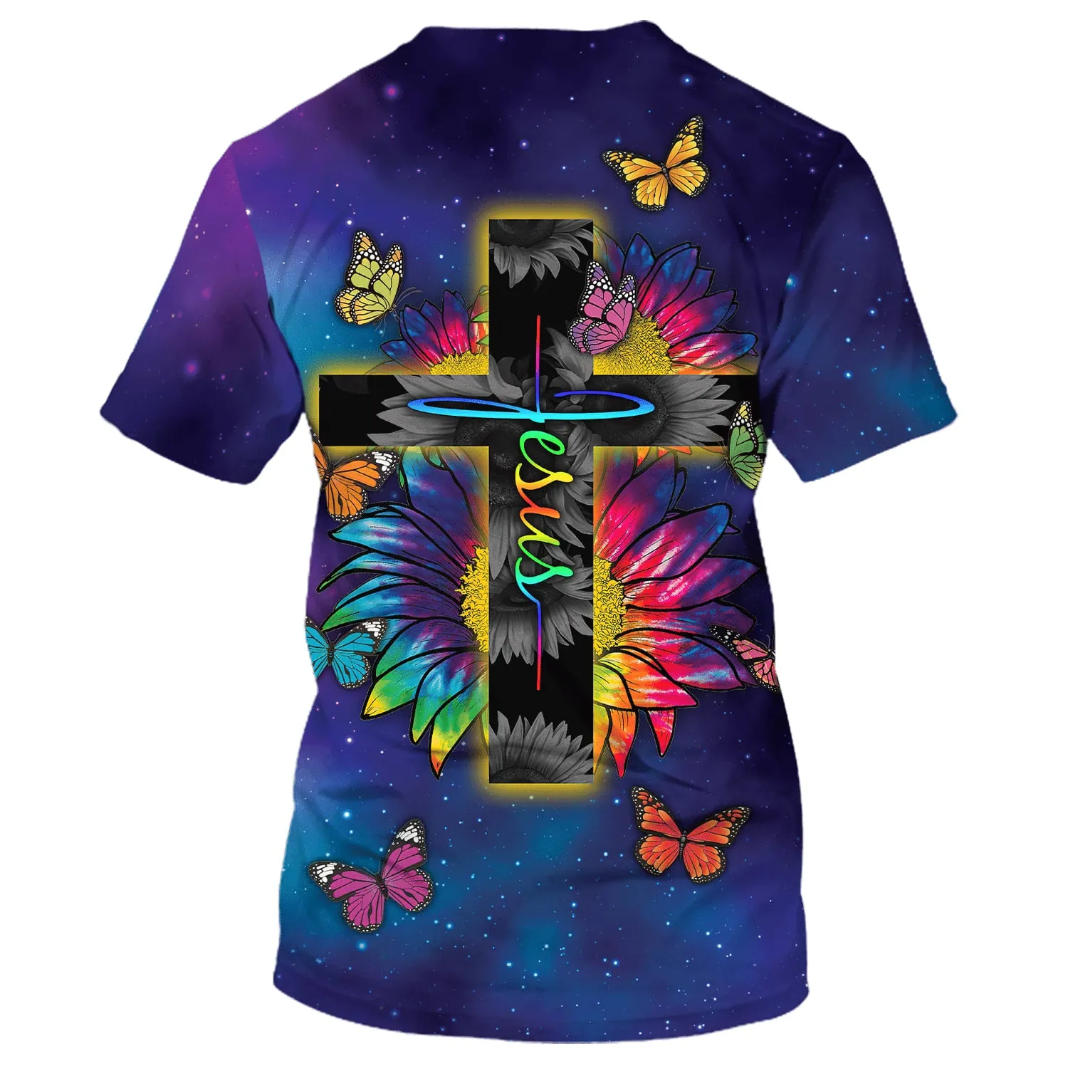 Jesus Sunflower Faith 3D All Over Printed Shirt for Men and Women