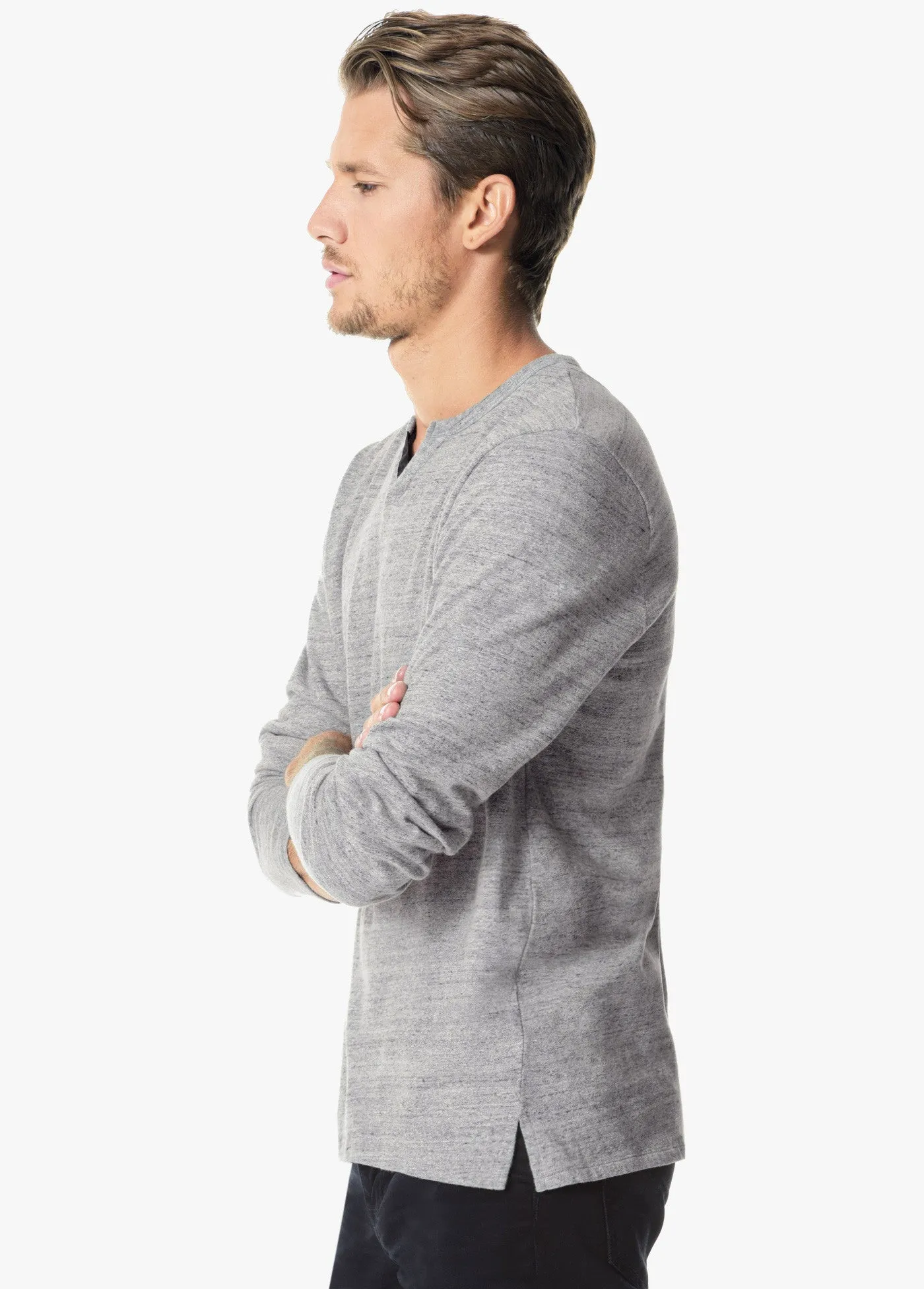 JOES - Men's Wintz Henley Heather Grey