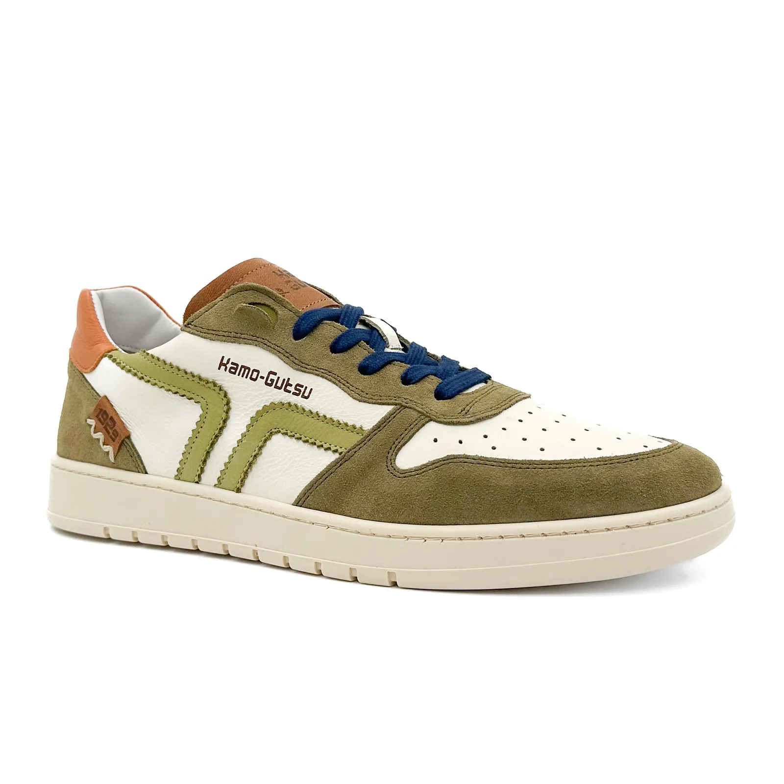 Kamo-Gutsu CAMPO 048 Sneaker (Men) - Khaki/White/Asparagus