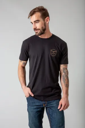 Kimes Ranch Mens Shielded Trucker Tee Shirt - Black