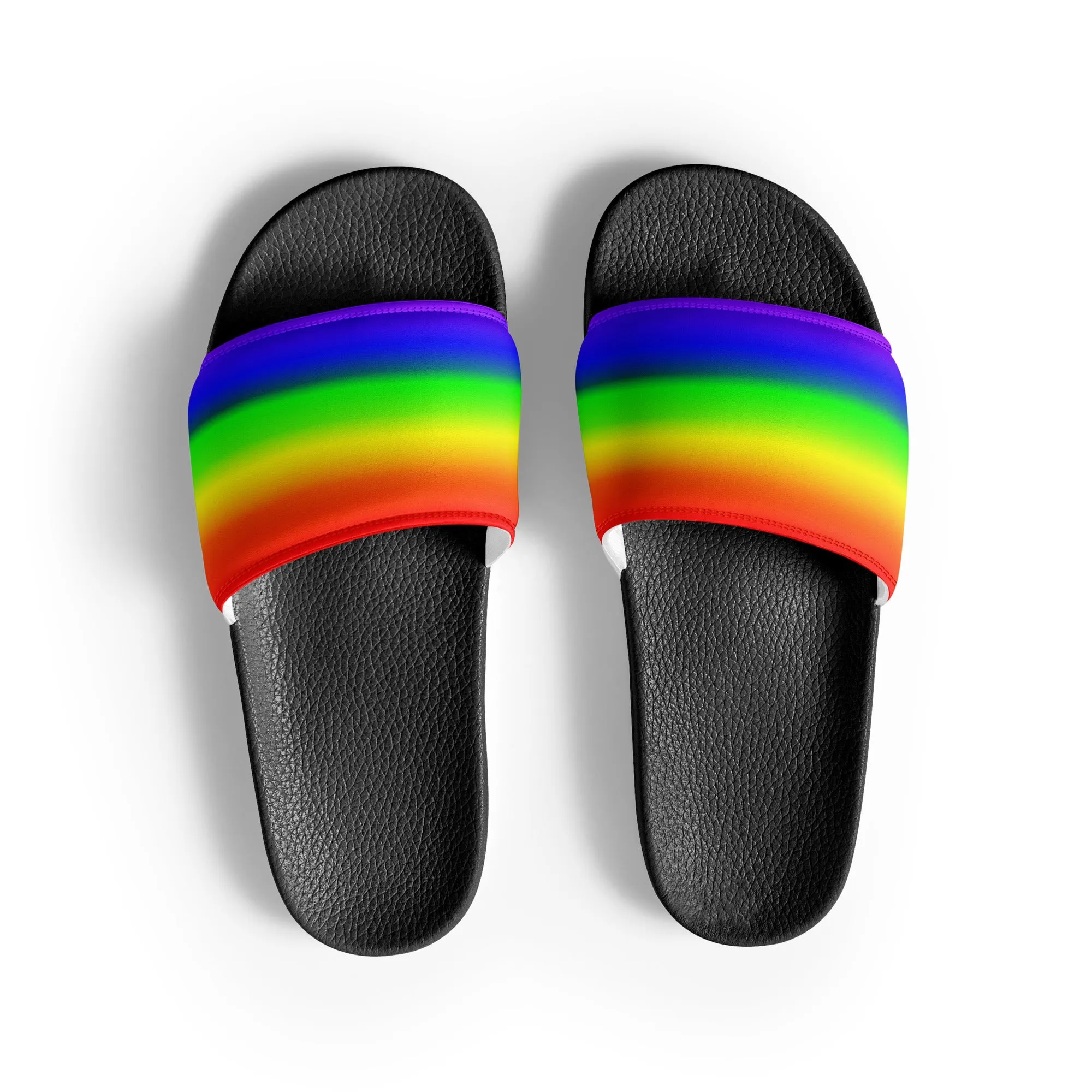 LGBTQ Pride Men’s Slides Sandals in Ombre