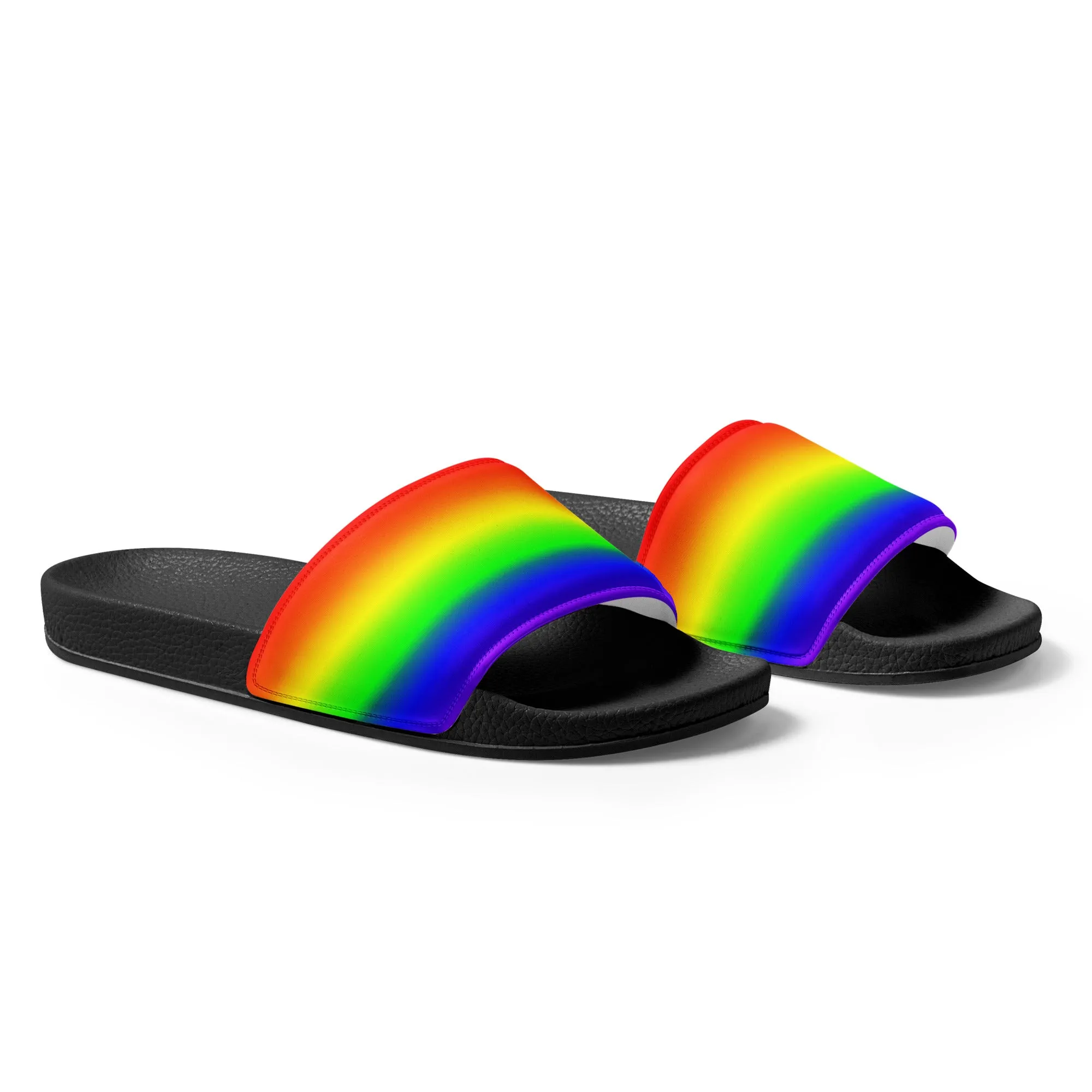 LGBTQ Pride Men’s Slides Sandals in Ombre