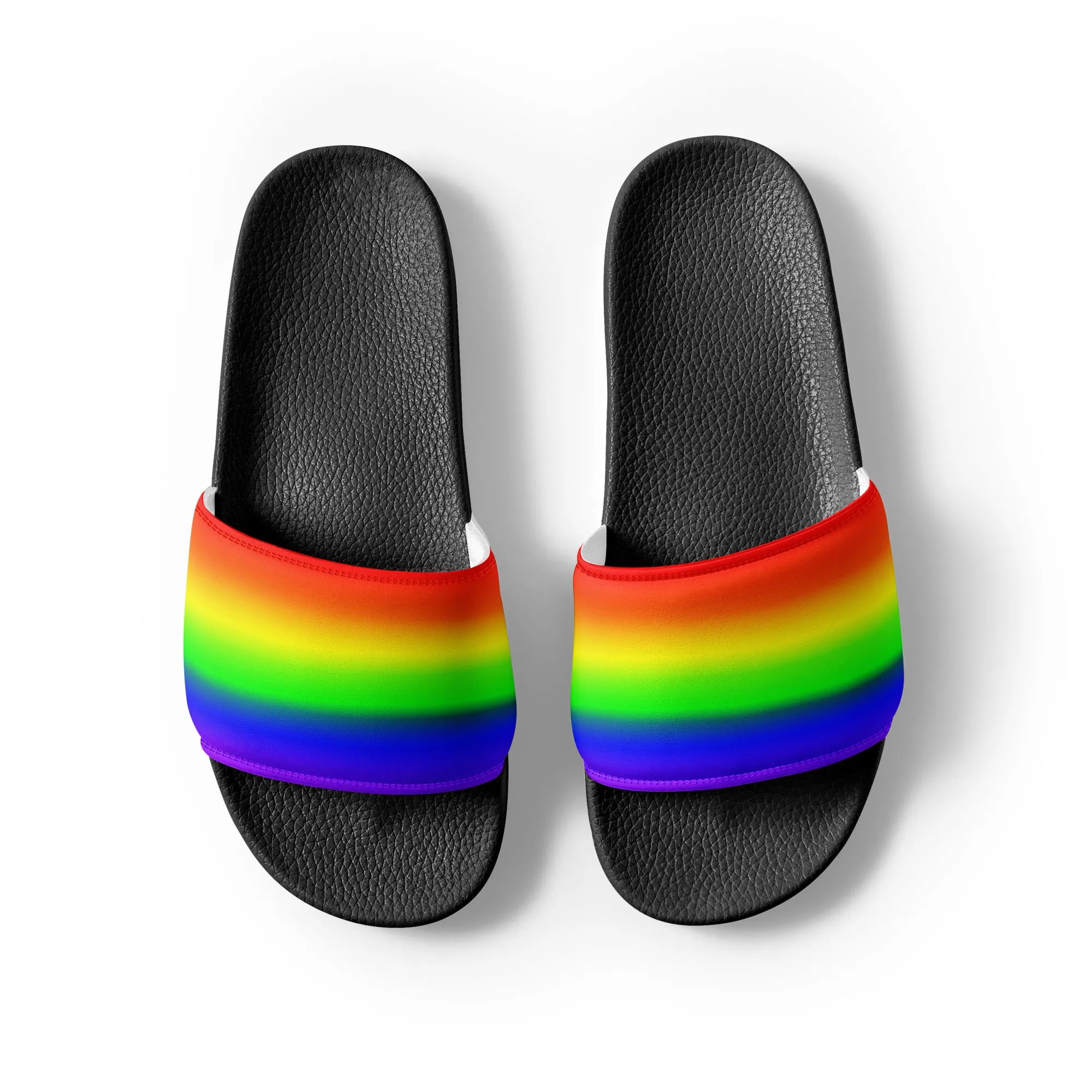 LGBTQ Pride Men’s Slides Sandals in Ombre