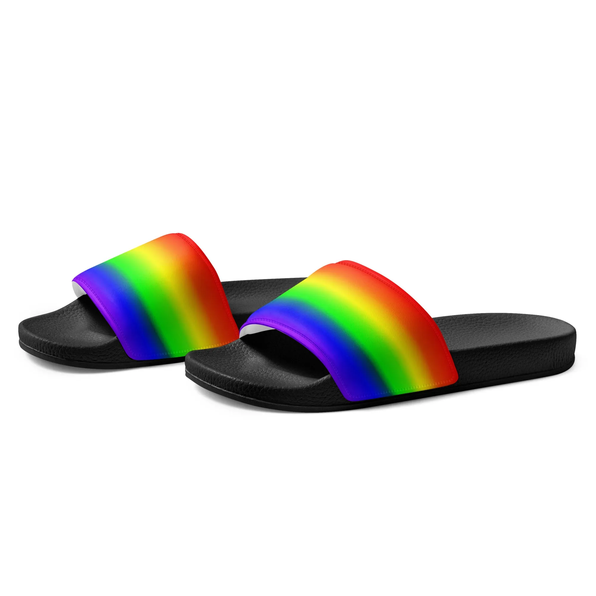 LGBTQ Pride Men’s Slides Sandals in Ombre