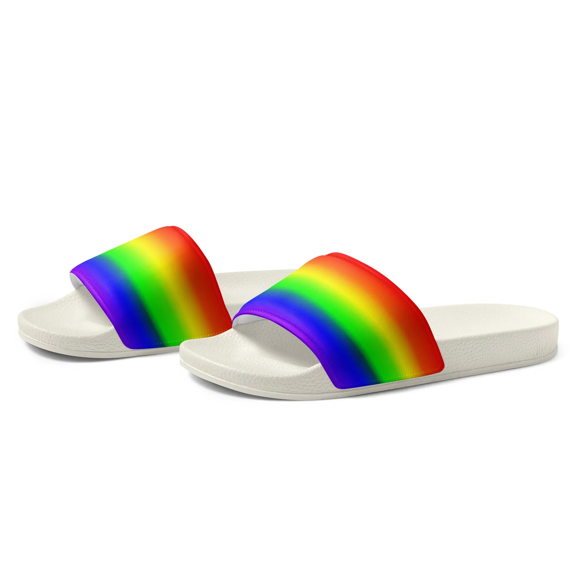 LGBTQ Pride Men’s Slides Sandals in Ombre