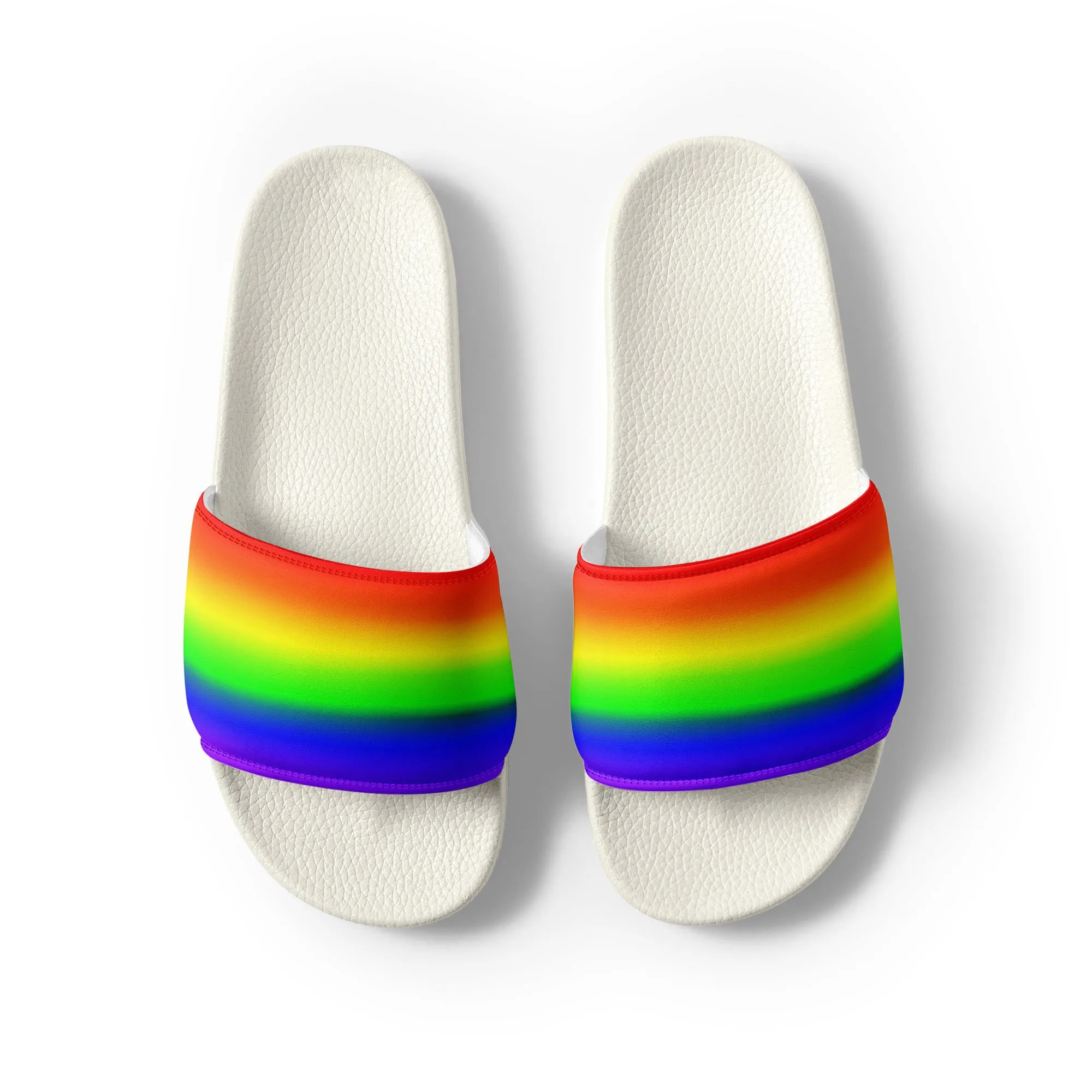 LGBTQ Pride Men’s Slides Sandals in Ombre