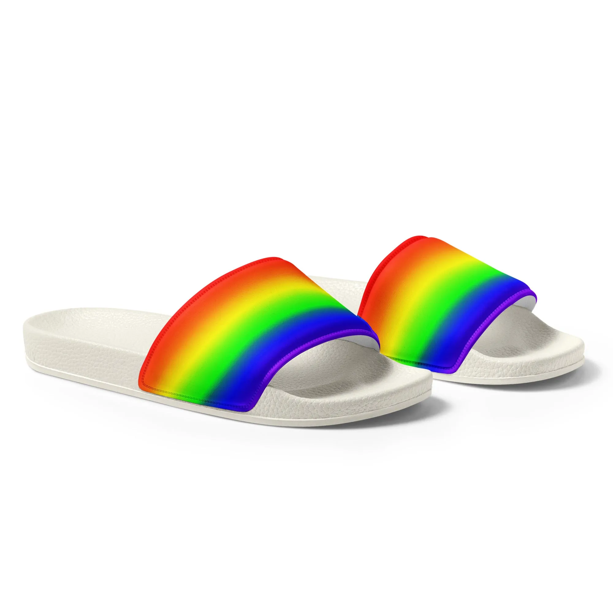 LGBTQ Pride Men’s Slides Sandals in Ombre