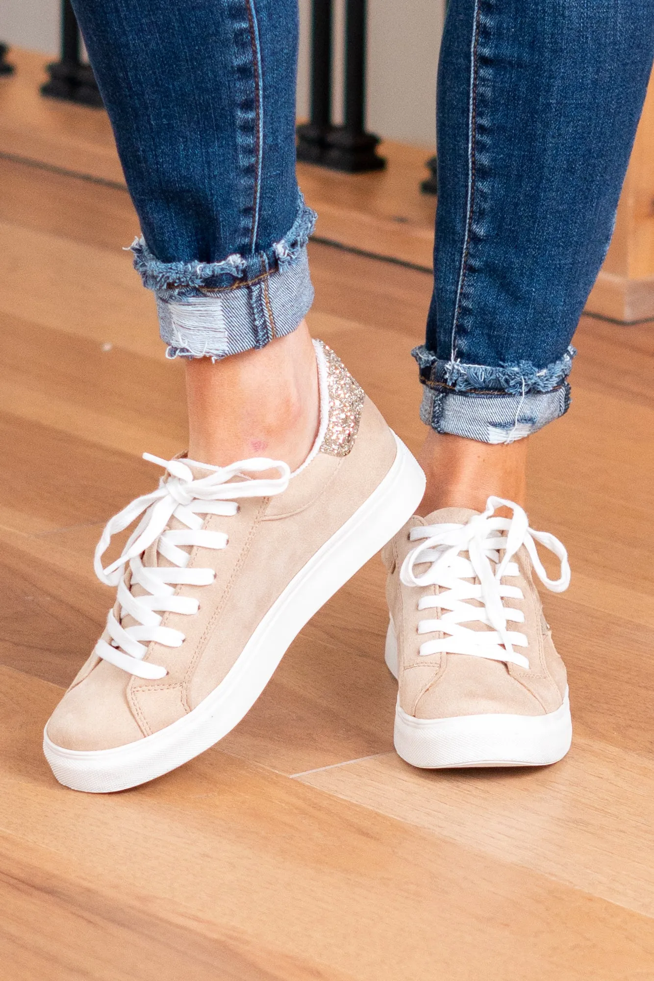 Lightning Vintage Sneakers - Nude