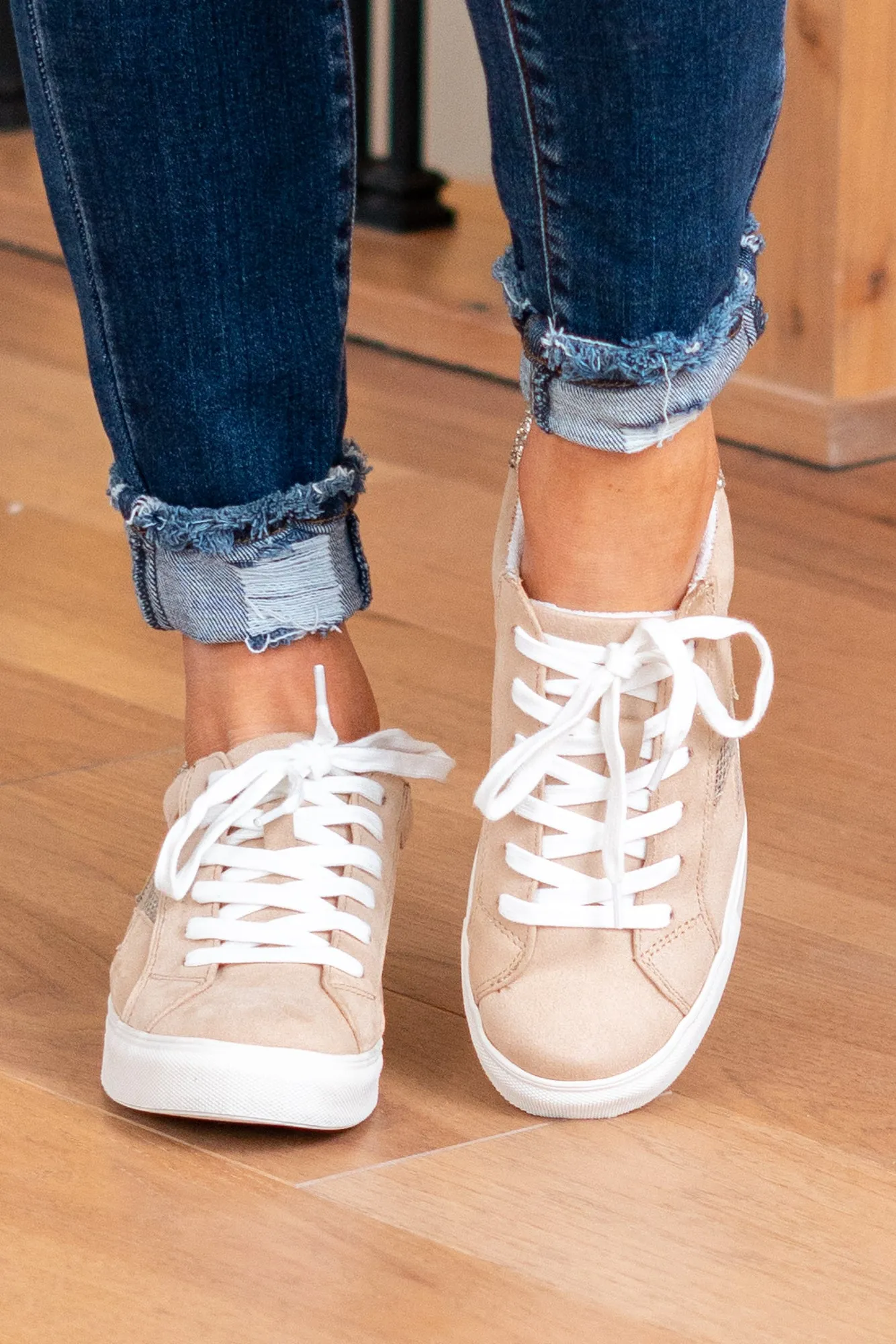 Lightning Vintage Sneakers - Nude