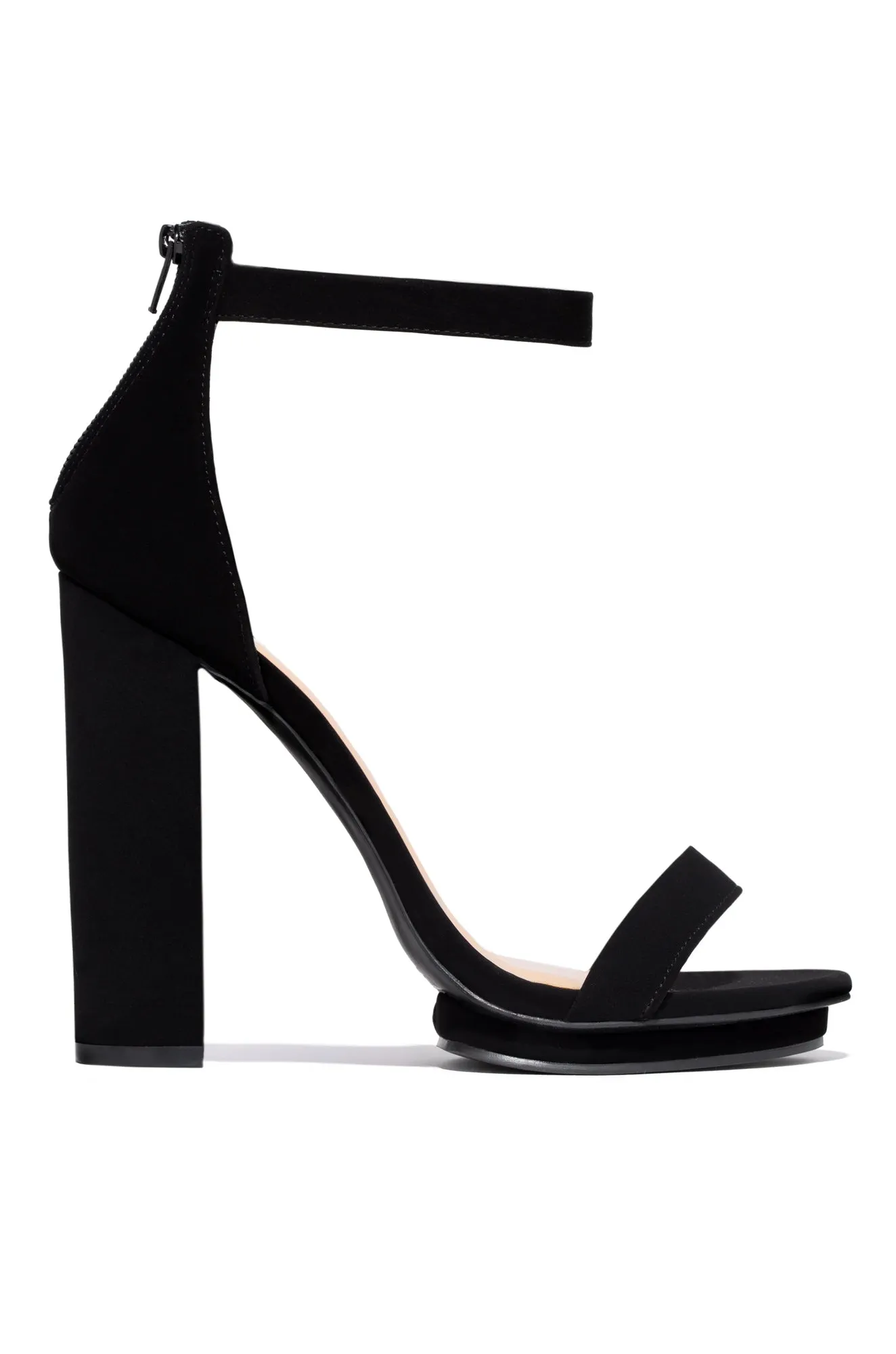 New View Block High Heels - Black