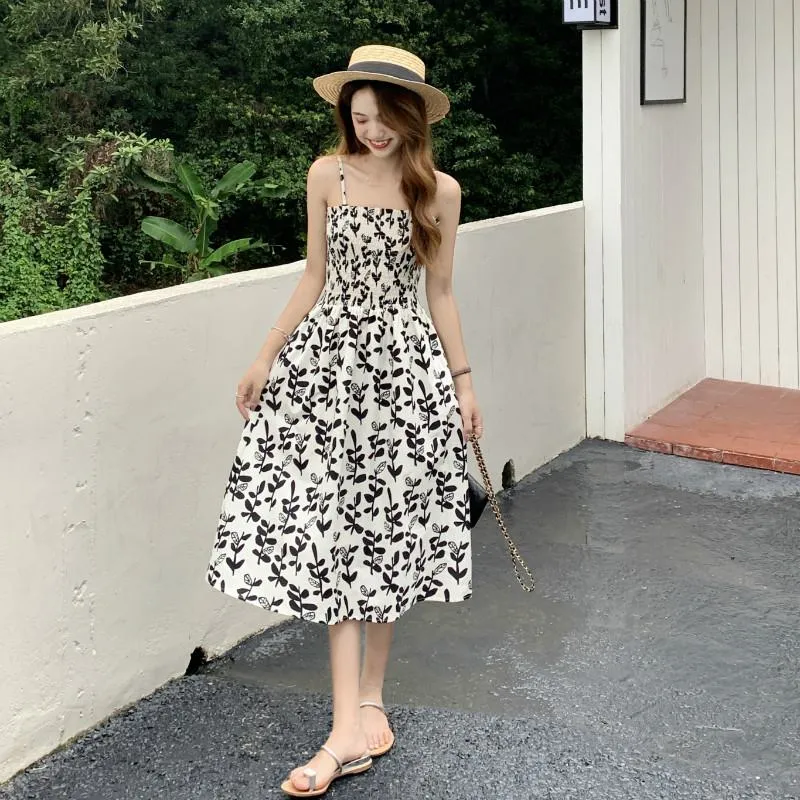 Niche Floral Print Dress