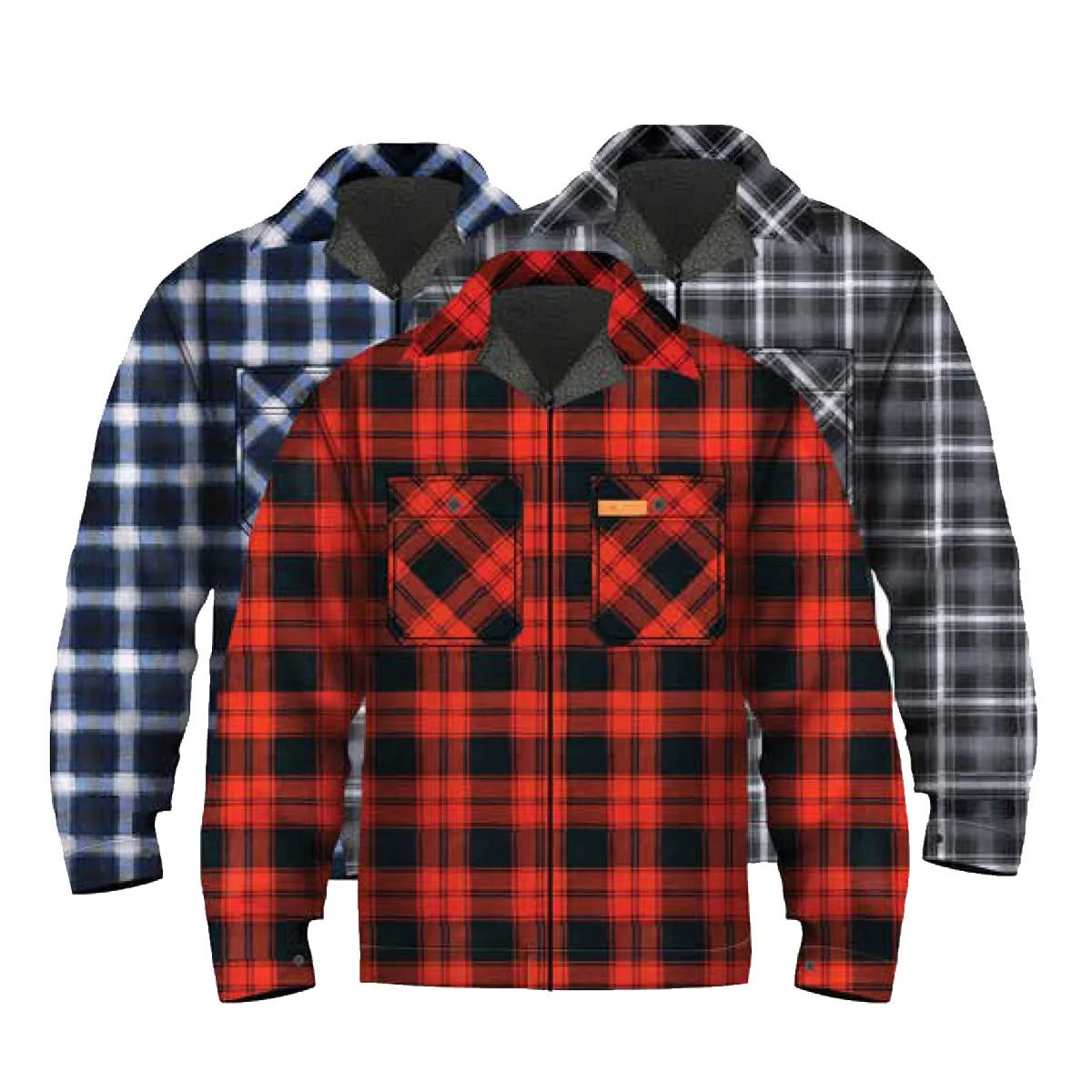 Plaid Fleece Jacket - Mens