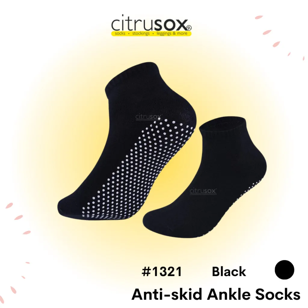 Plus-Size Anti-Skid Grip Ankle Socks