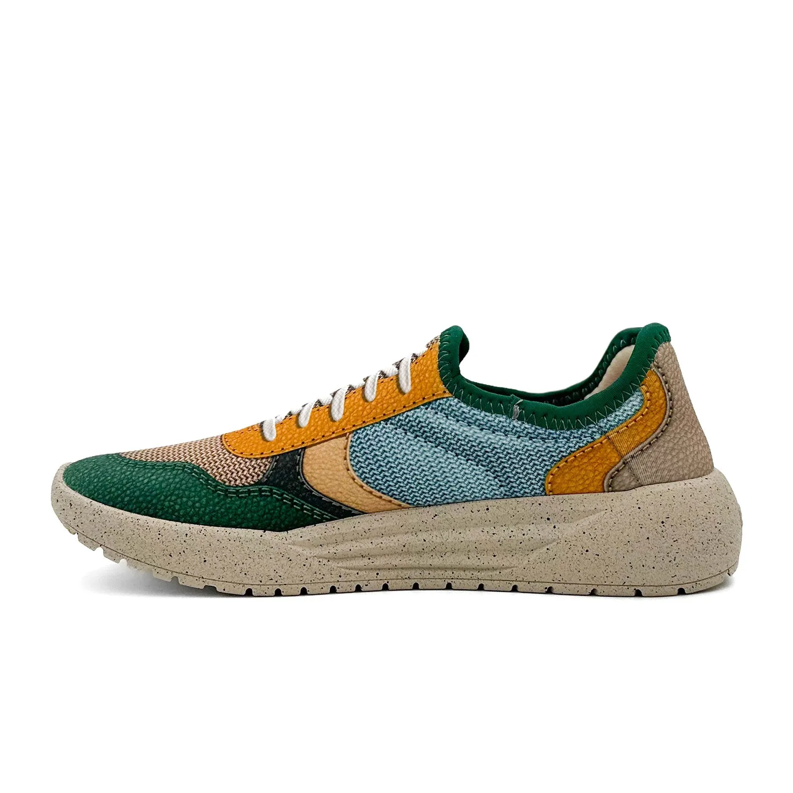 Psudo Court Sneaker (Men) - Forest Green/Light Blue