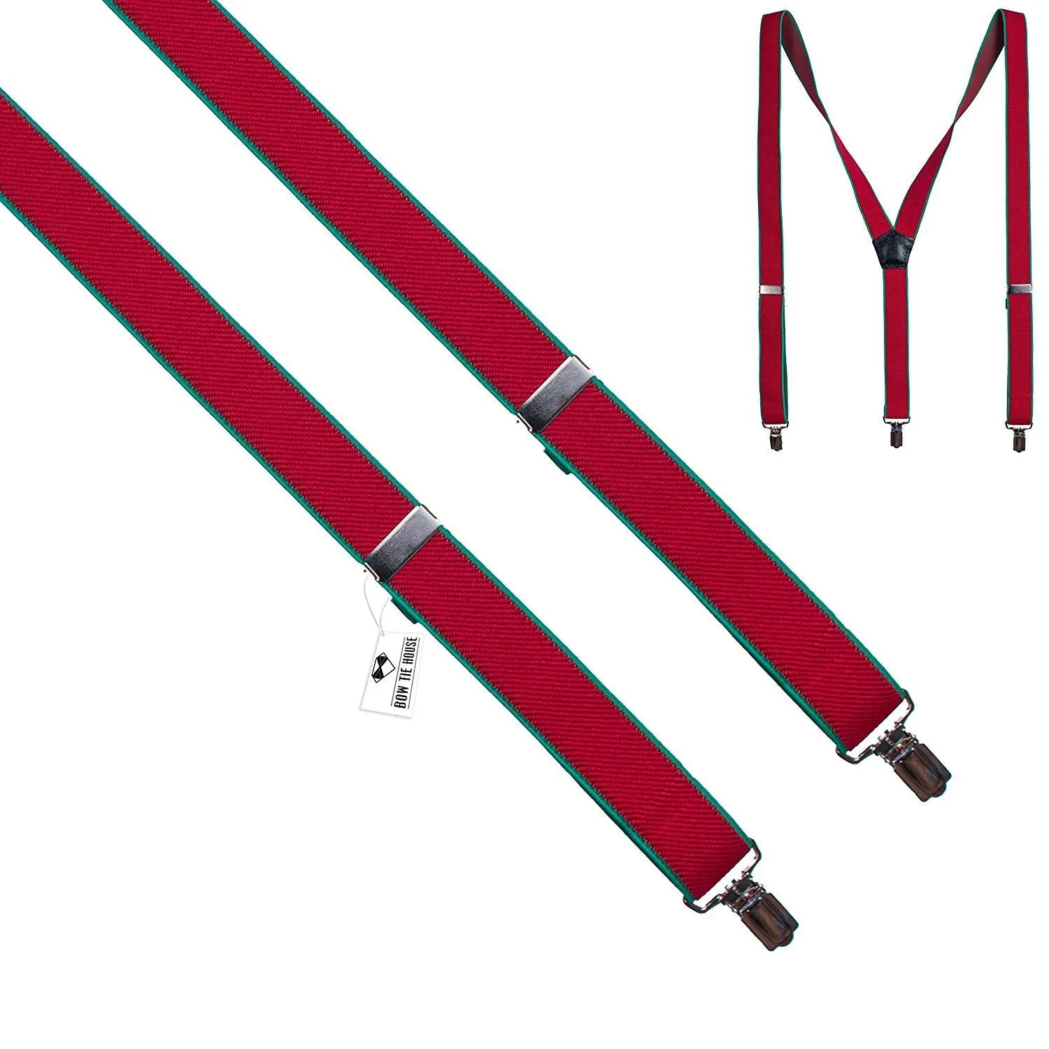 Red-Green Slim Suspenders