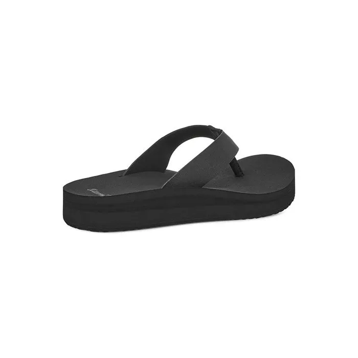 Sanuk Womens Highland Wedge Sandals - Black