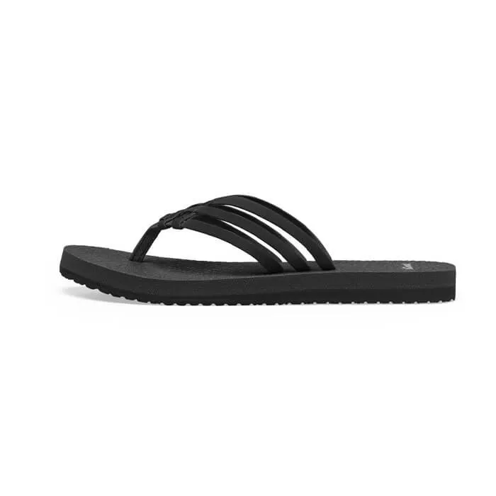 Sanuk Womens Yoga Sandy Sandals - Black